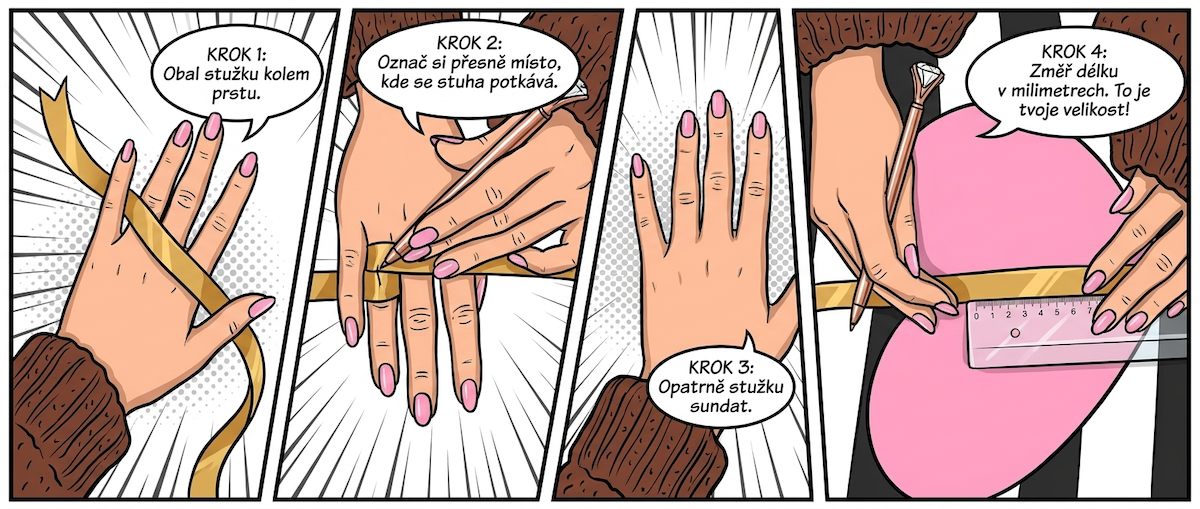 jak spravne zmerit velikost prstenu